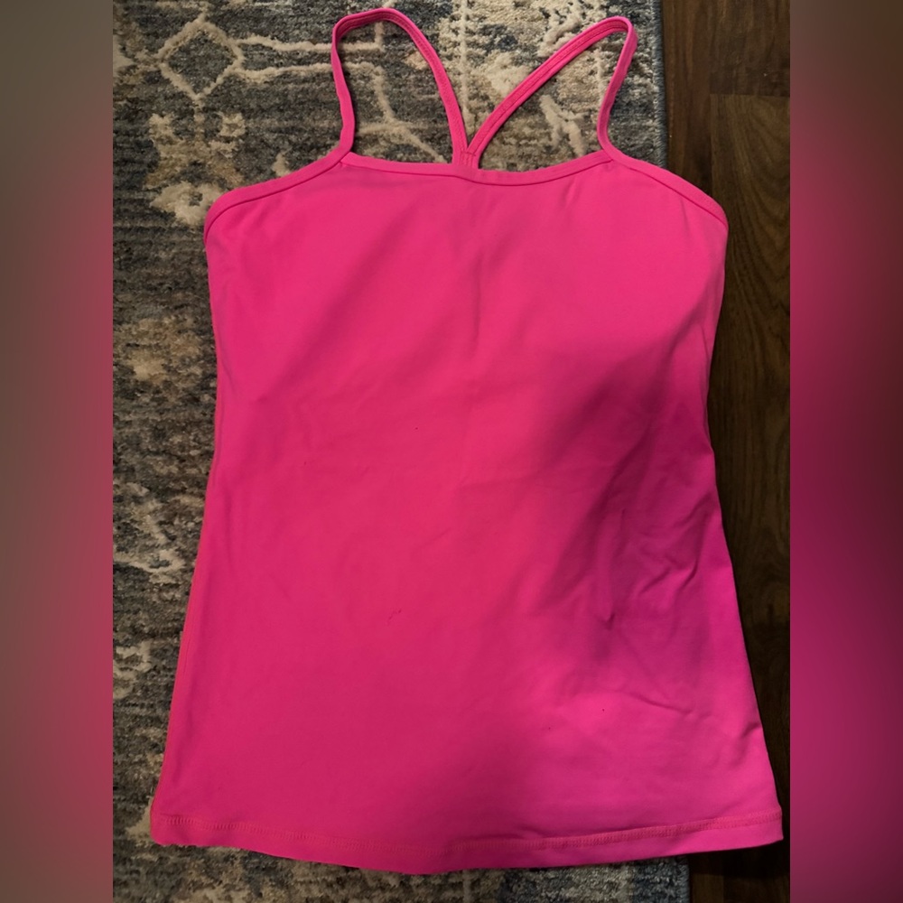 Lululemon hot pink razor back shirt